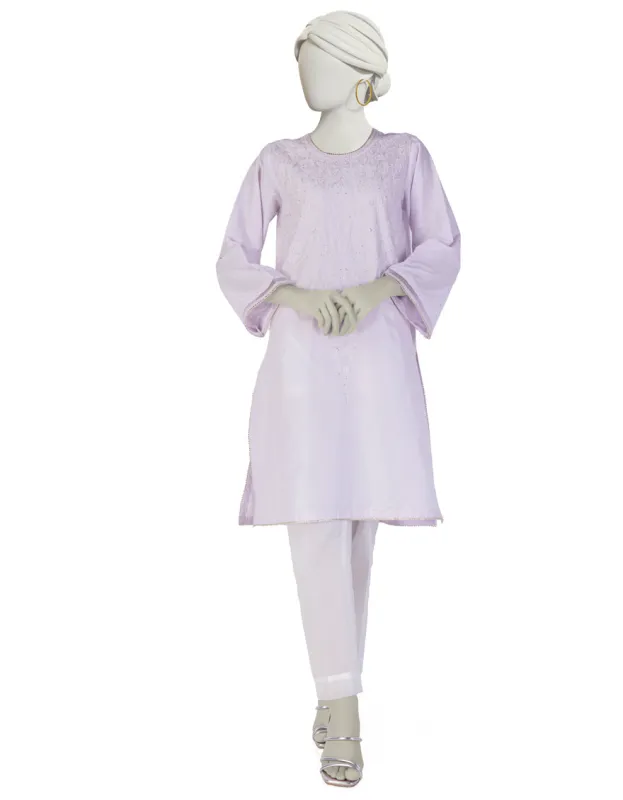 LILAC LAWN KURTI | JJLK-S-JSS-25-381 FB sold by Junaid Jamshed