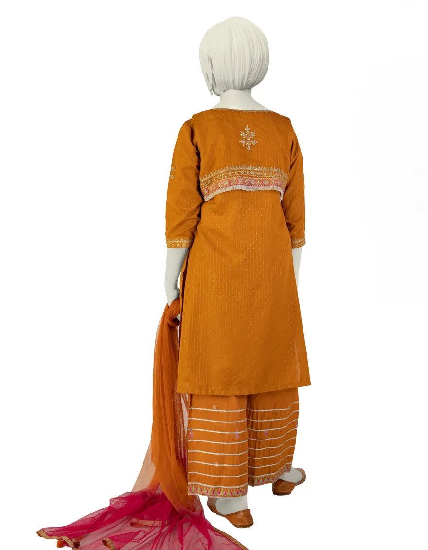 MUSTARD DOBBY 3PC STITCHED | JGK-S-JTF-25-755 FB/ sold by Junaid Jamshed product image thumbnail 2