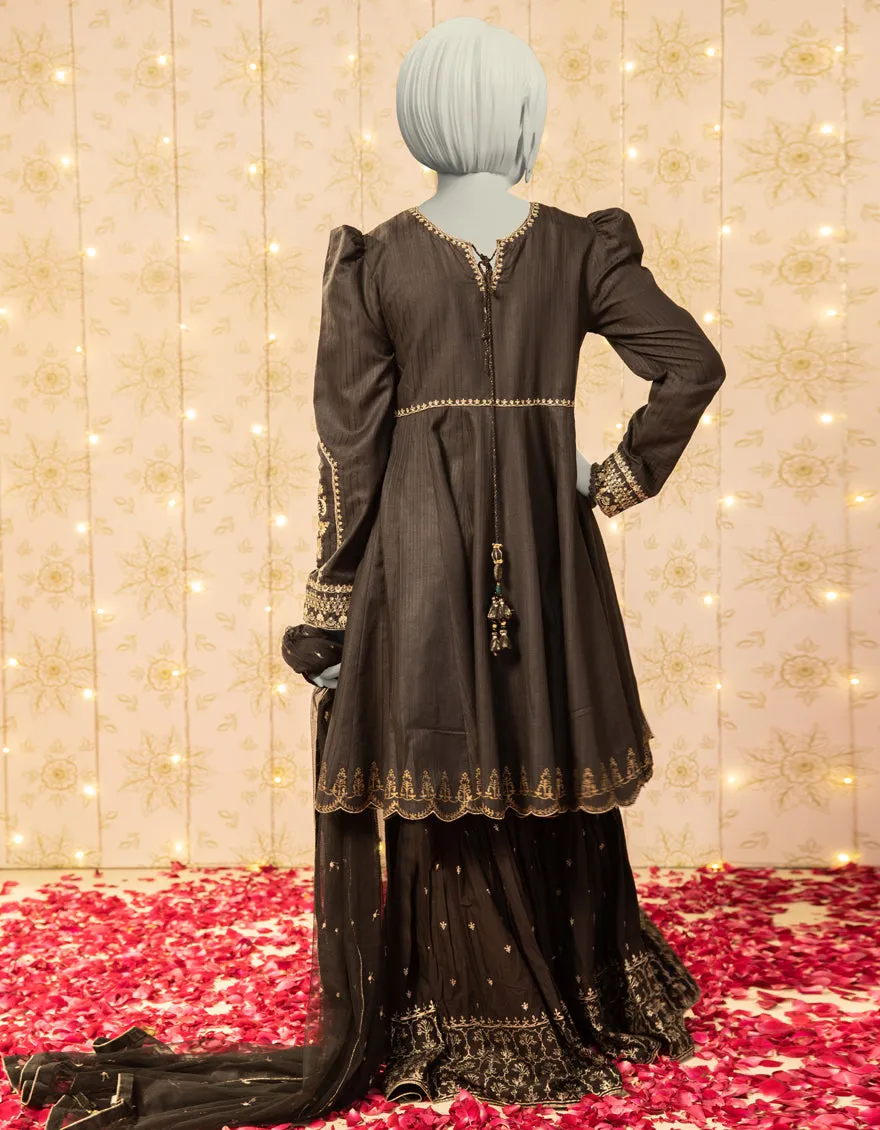 BLACK DOBBY 3PC STITCHED | JGK-S-JTF-25-753 FB/ sold by Junaid Jamshed product image thumbnail 2