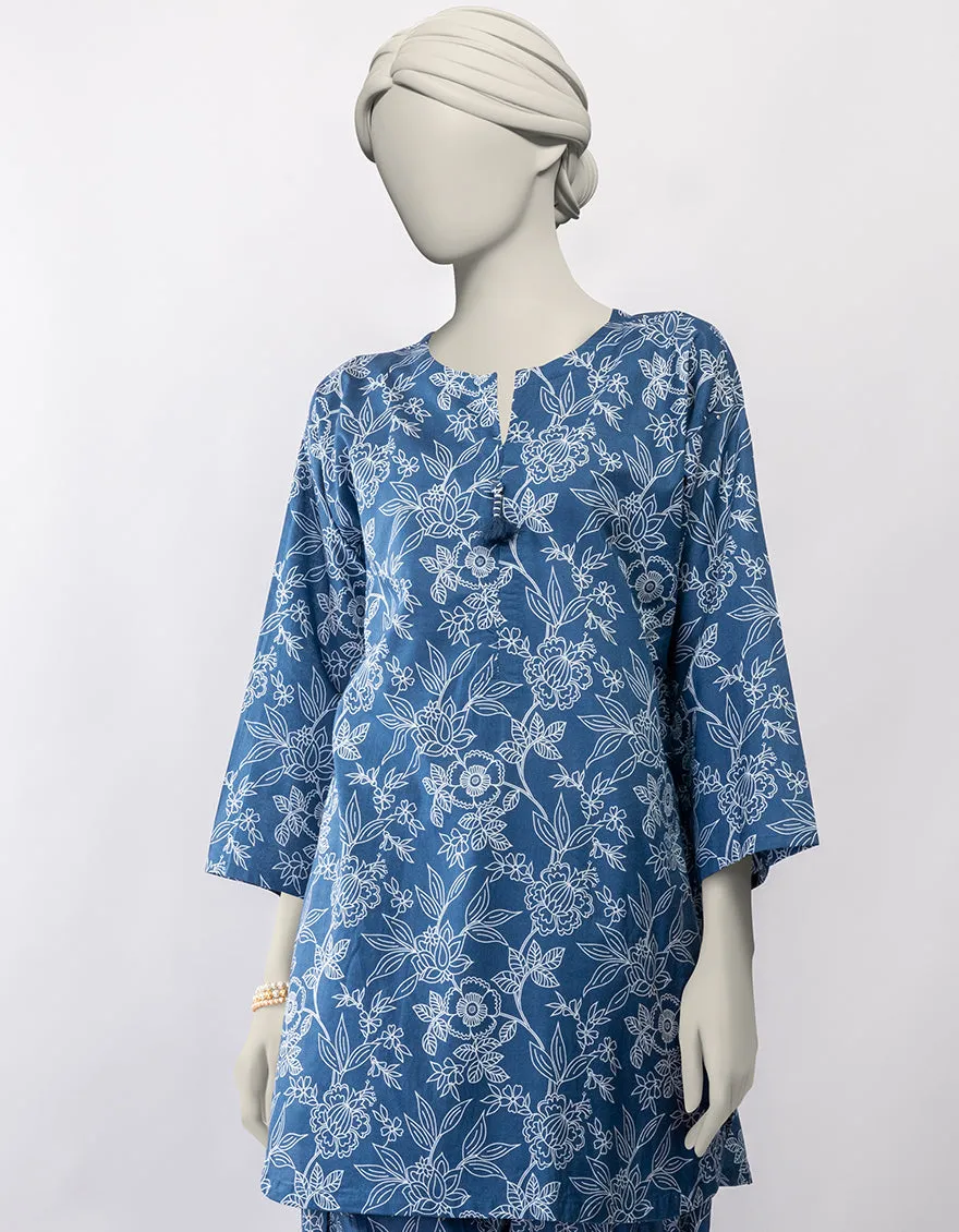 BLUE LAWN KURTI | JJLK-S-JSS-25-415 FB sold by Junaid Jamshed product image thumbnail 2