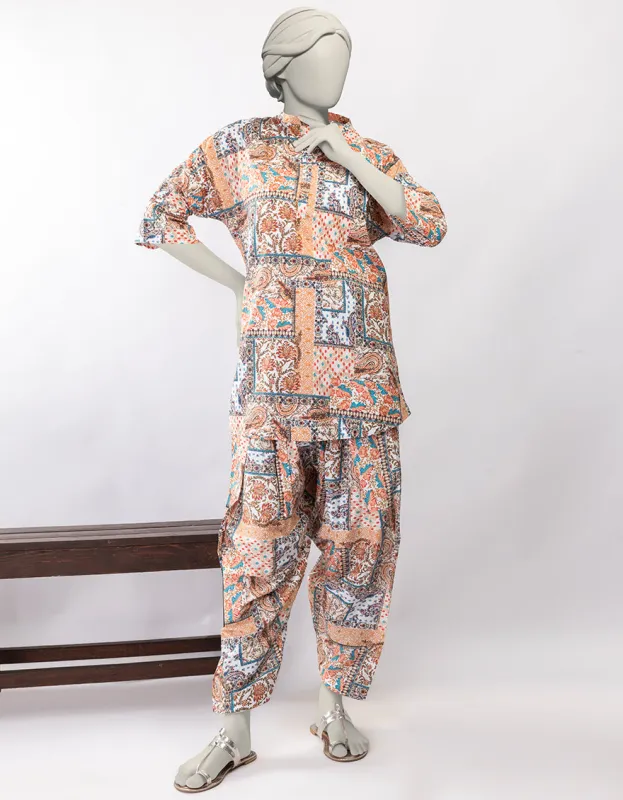 MULTICOLOR LAWN KURTI | JJLK-S-JSS-25-412 FB sold by Junaid Jamshed