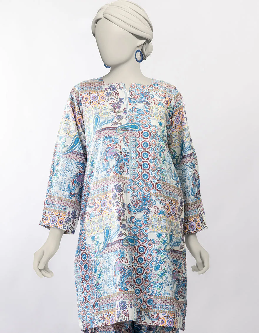 MULTICOLOR LAWN KURTI | JJLK-S-JSS-25-409 FB sold by Junaid Jamshed product image thumbnail 2