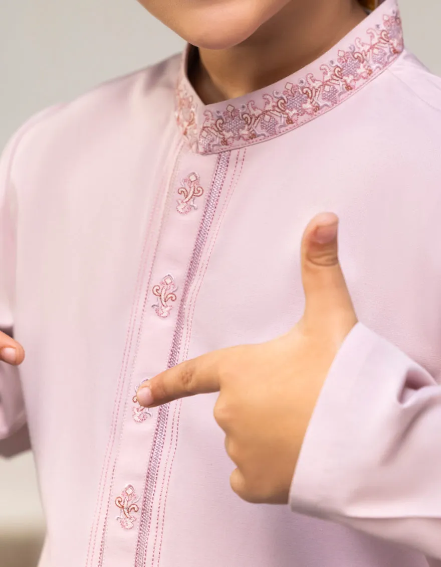 LIGHT PINK BLENDED KURTA TROUSERS | JCKP-A-39252/S25/JJ9 sold by Junaid Jamshed product image thumbnail 2