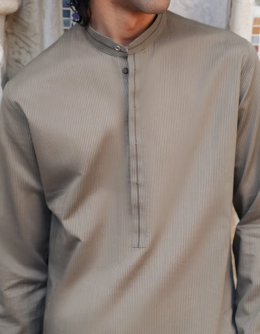 BROWN CVC KURTA | JJK-S-33353/S25/JJ89 sold by Junaid Jamshed product image thumbnail 3