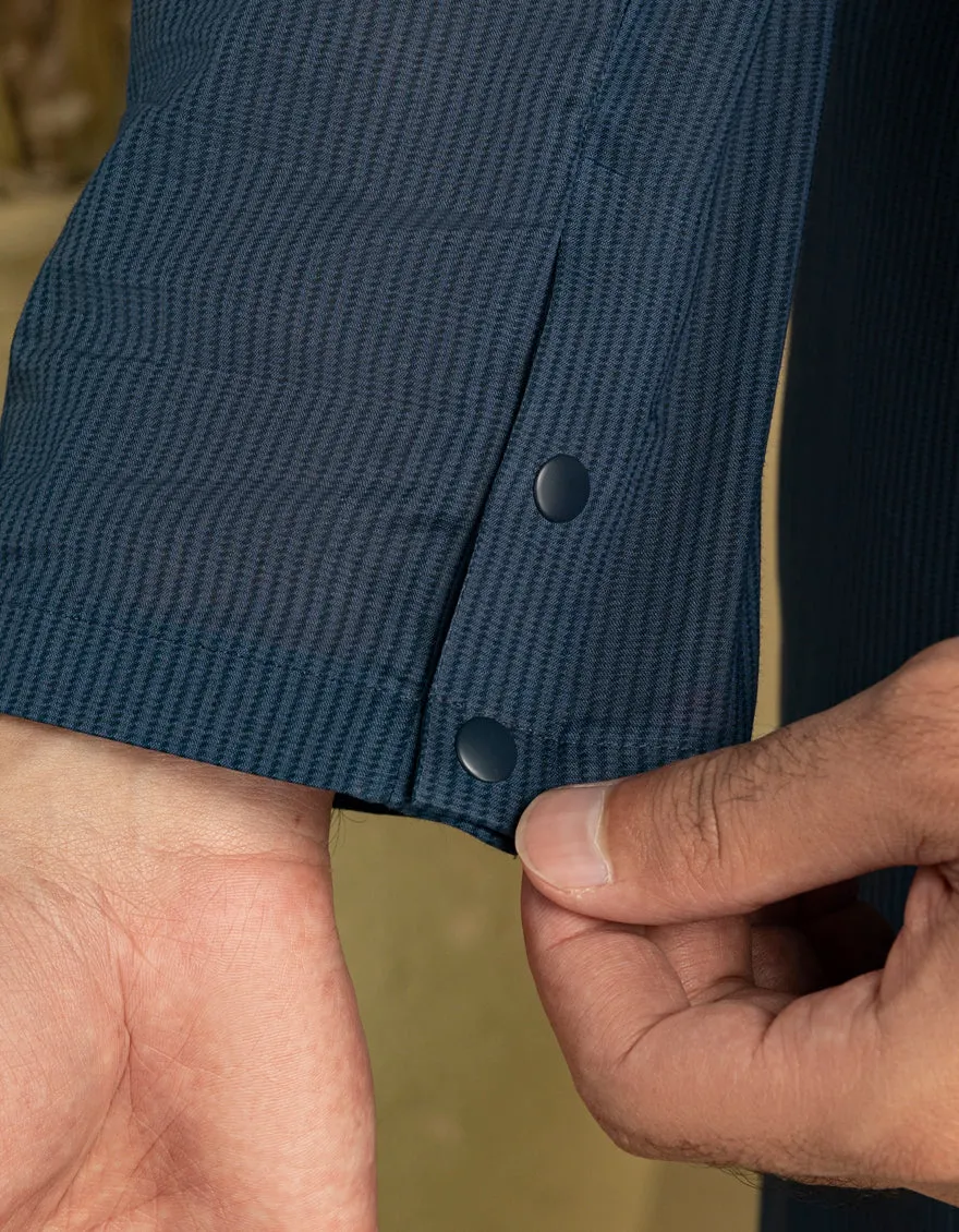 BLUE CVC KURTA | JJK-S-33352/S25/JJ8951-CL sold by Junaid Jamshed product image thumbnail 4