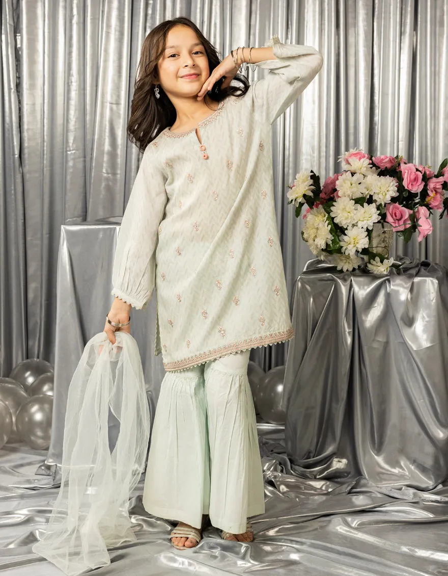 BLUE DOBBY 3PC STITCHED | JGK-S-JGP-25-1561 FB sold by Junaid Jamshed