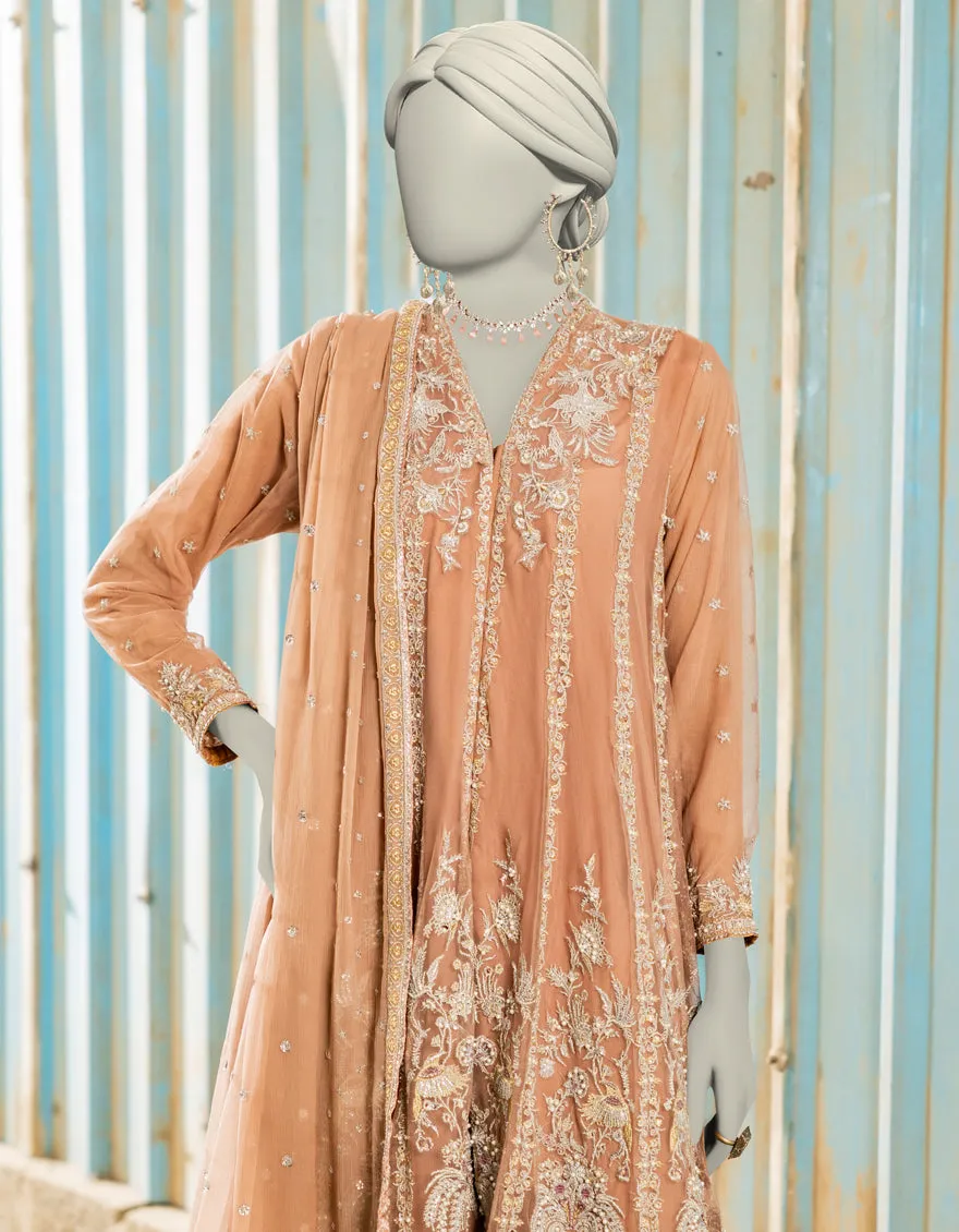 TEA PINK RAW SILK 3PC STITCHED | JJPW-S-JPS-25-3977 FB/INARA-15 sold by Junaid Jamshed product image thumbnail 3