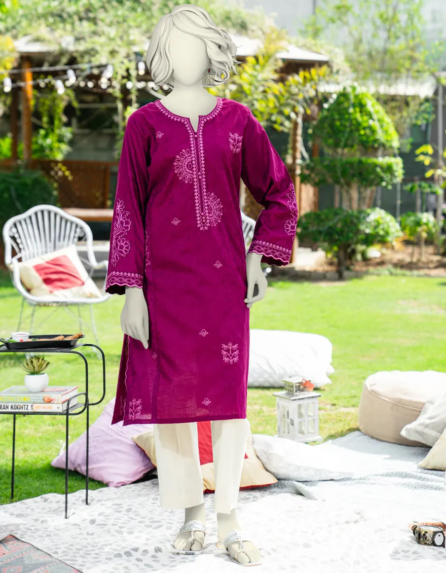 PURPLE DOBBY KURTI | JJLK-S-JSS-25-448 FB sold by Junaid Jamshed
