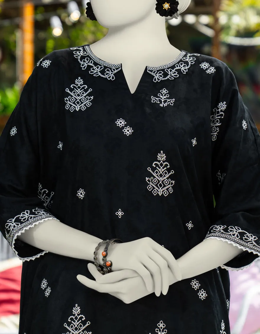 BLACK DOBBY KURTI | JJLK-S-JSS-25-450 FB sold by Junaid Jamshed product image thumbnail 4