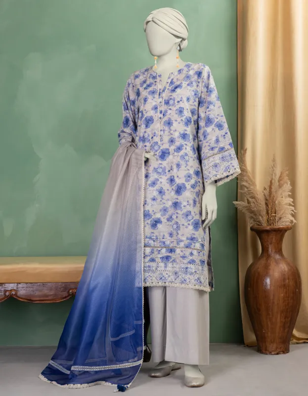 MULTICOLOR LAWN 3PC UNSTITCHED | JLAWN-S-25-3371 LUXU sold by Junaid Jamshed