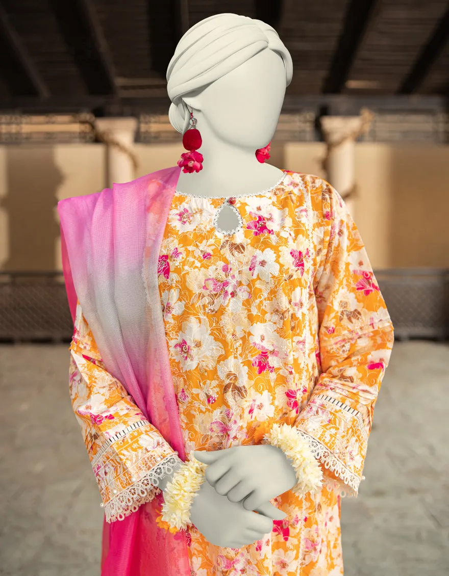 MULTICOLOR LAWN 3PC UNSTITCHED | JLAWN-S-25-3374 LUXU sold by Junaid Jamshed product image thumbnail 2