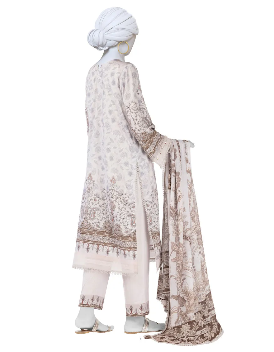 LILAC LAWN 3PC UNSTITCHED | JLAWN-S-25-3402 LUXE sold by Junaid Jamshed product image thumbnail 2