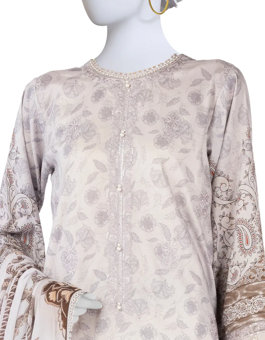 LILAC LAWN 3PC UNSTITCHED | JLAWN-S-25-3402 LUXE sold by Junaid Jamshed product image thumbnail 3