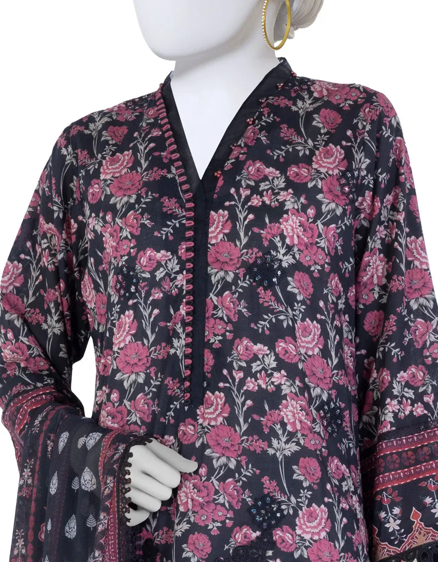 MULTICOLOR LAWN 3PC UNSTITCHED | JLAWN-S-25-3406 LUXE sold by Junaid Jamshed product image thumbnail 3