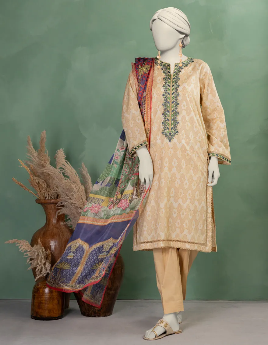 MULTICOLOR LAWN 3PC UNSTITCHED | JLAWN-S-25-905 MUGHA sold by Junaid Jamshed product image thumbnail 3