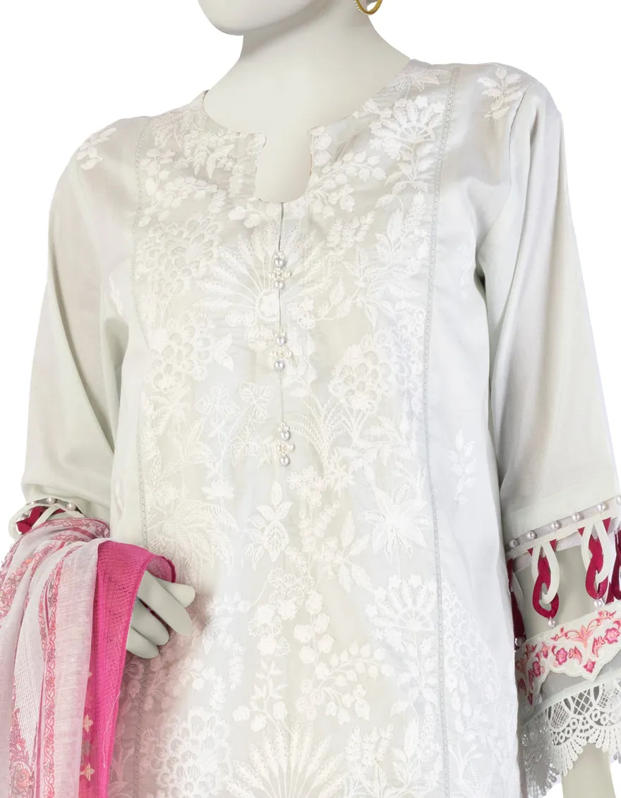 GREEN LAWN 3PC UNSTITCHED | JLAWN-S-25-920 LUXE- sold by Junaid Jamshed product image thumbnail 2
