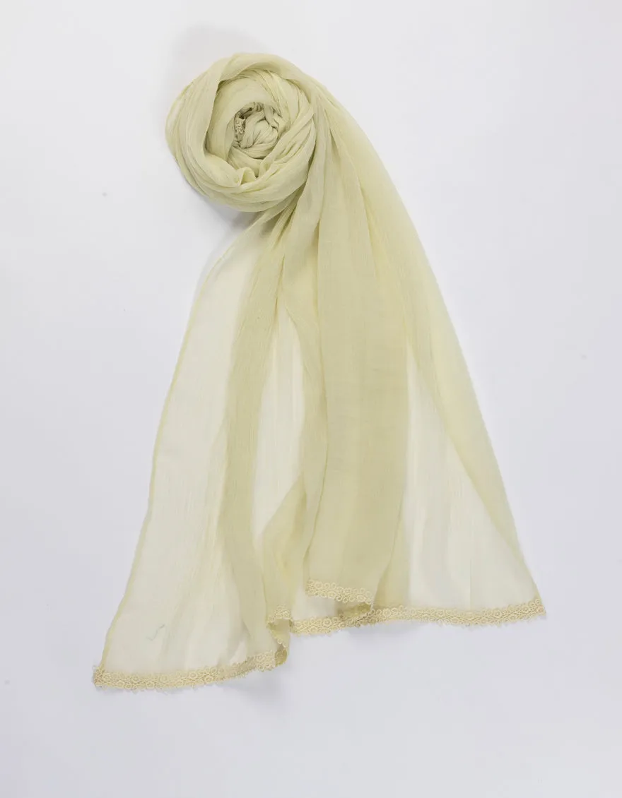 GREEN IMPURE CHIFFON DUPATTA | JLDP-S-25-2663 FB/BA sold by Junaid Jamshed