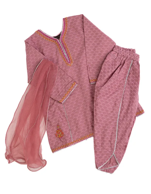 PINK LAWN 3PC STITCHED | JGK-S-JIF-25-1717 FB sold by Junaid Jamshed