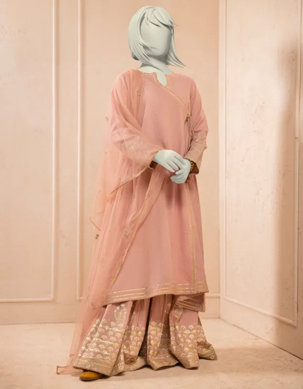 PINK TEXTURED 3PC STITCHED | JGK-S-JTF-25-759 FB/ sold by Junaid Jamshed