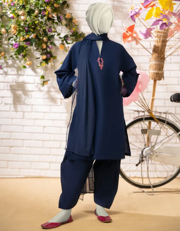 BLUE LAWN 3PC STITCHED | JGK-S-JTP-25-619 FB/ sold by Junaid Jamshed