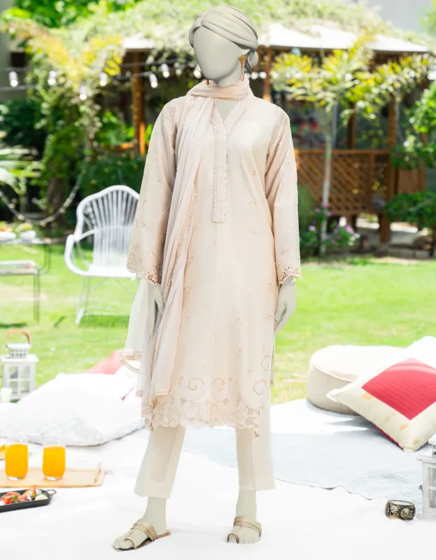 BEIGE DYED 2PC STITCHED | JLAWN-S-JDS-25-1122/ sold by Junaid Jamshed