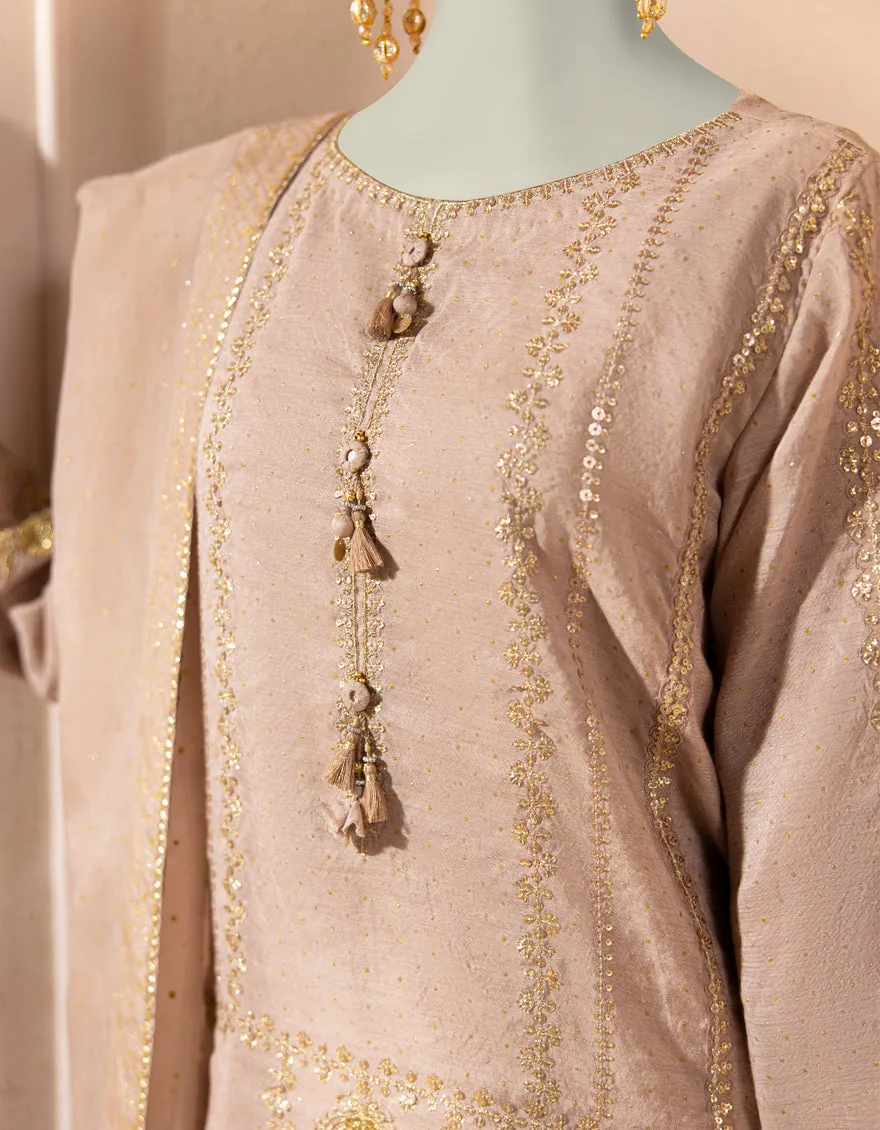 BEIGE PAPER COTTON 3PC STITCHED | JJPW-S-JPS-25-3928 F sold by Junaid Jamshed product image thumbnail 4