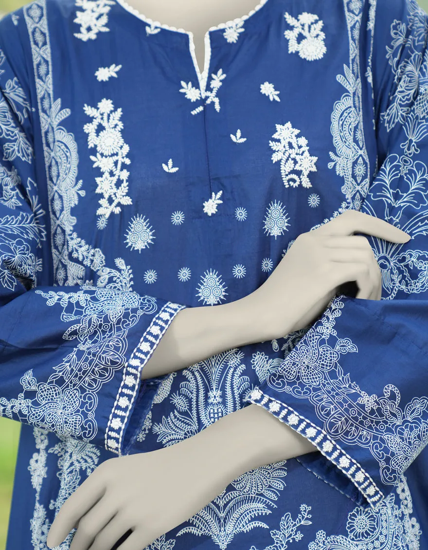 BLUE LAWN 3PC STITCHED | JLAWN-S-25-176/S MON sold by Junaid Jamshed product image thumbnail 4