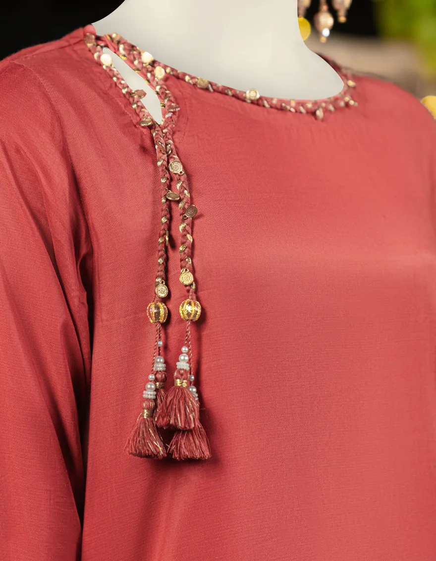 PEACH SILK 3PC STITCHED | JLAWN-S-25-178/S SHI sold by Junaid Jamshed product image thumbnail 3