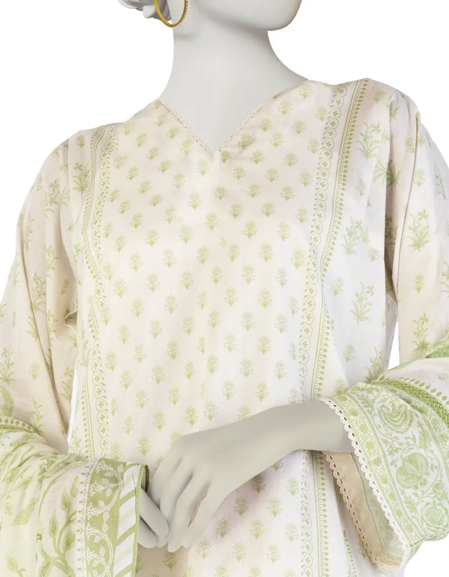 OFF WHITE LAWN 3PC STITCHED | JLAWN-S-25-897/S BIN sold by Junaid Jamshed product image thumbnail 2