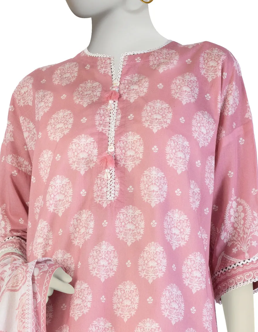 PINK LAWN 3PC STITCHED | JLAWN-S-25-899/S BIN sold by Junaid Jamshed product image thumbnail 2