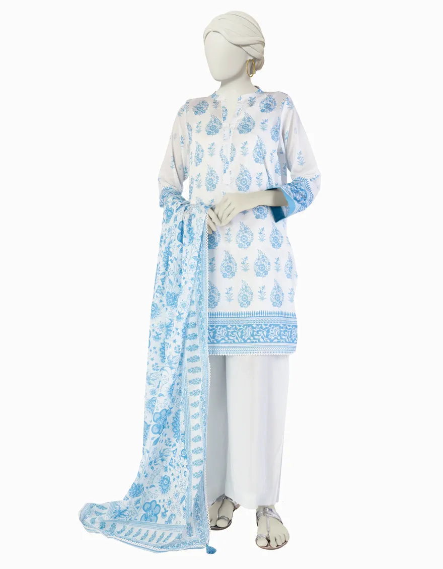 WHITE LAWN 3PC STITCHED | JLAWN-S-25-904/S BIN sold by Junaid Jamshed