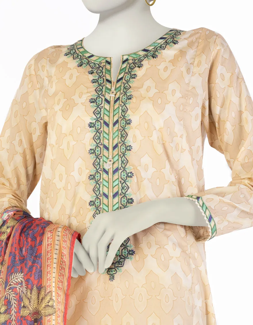 PEACH LAWN 3PC STITCHED | JLAWN-S-25-905/S MUG sold by Junaid Jamshed product image thumbnail 2