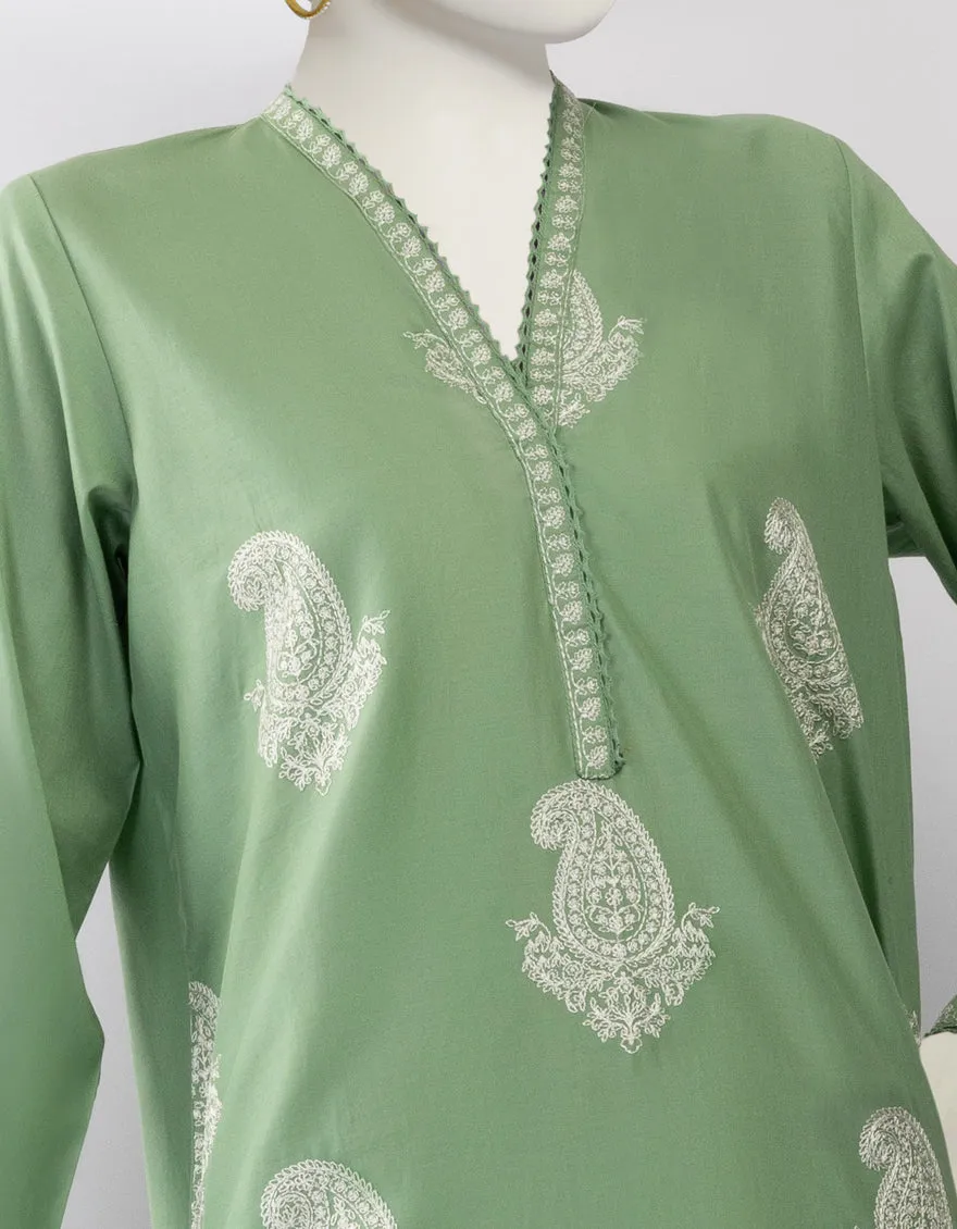 GREEN LAWN KURTI | JJLK-S-JSS-25-440 FB sold by Junaid Jamshed product image thumbnail 3