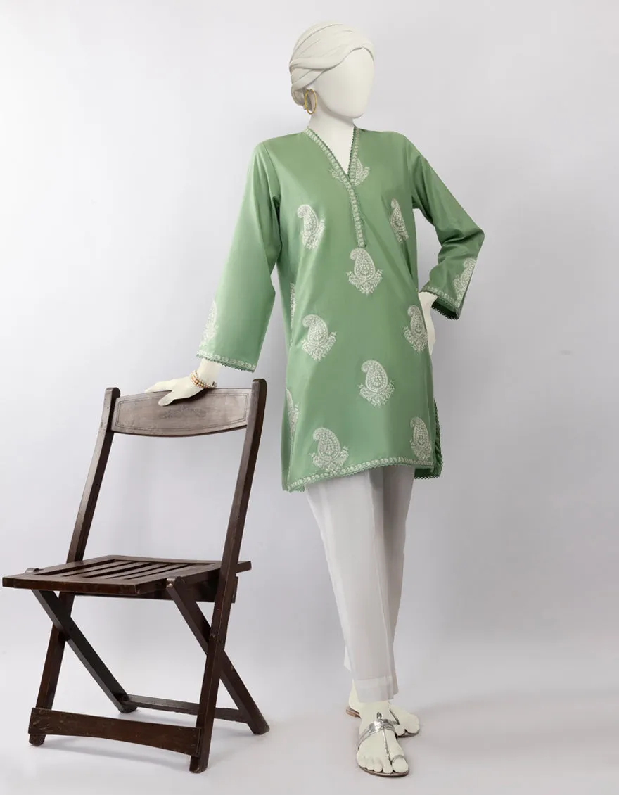GREEN LAWN KURTI | JJLK-S-JSS-25-440 FB sold by Junaid Jamshed