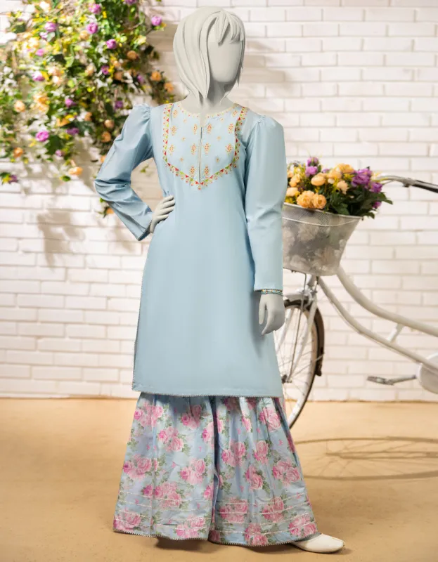 OFF WHITE LAWN KURTI | JJLK-S-JSS-25-441 FB sold by Junaid Jamshed