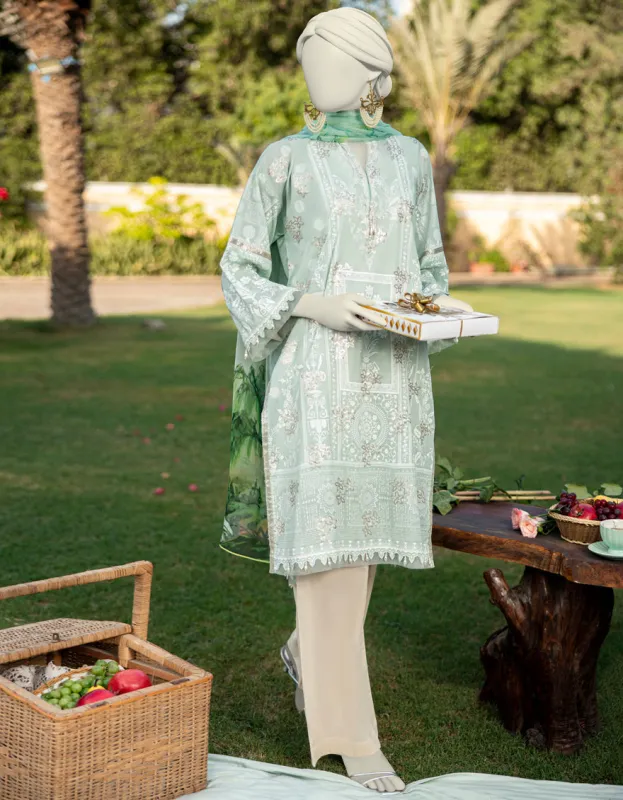 GREEN LAWN 2PC UNSTITCHED | JLAWN-S-JDS-25-1115 sold by Junaid Jamshed