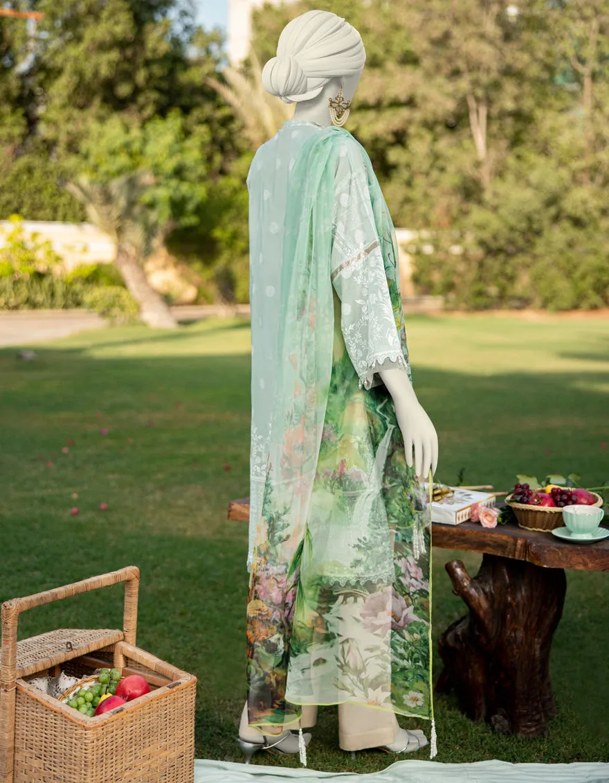 GREEN LAWN 2PC UNSTITCHED | JLAWN-S-JDS-25-1115 sold by Junaid Jamshed product image thumbnail 3