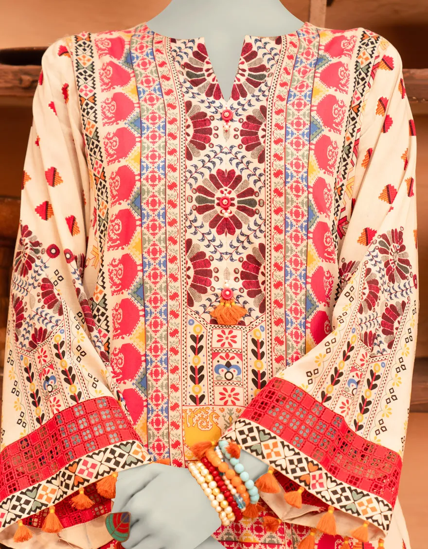 BEIGE CAMBRIC 2PC UNSTITCHED | JLAWN-S-JST-25-2074 sold by Junaid Jamshed product image thumbnail 3
