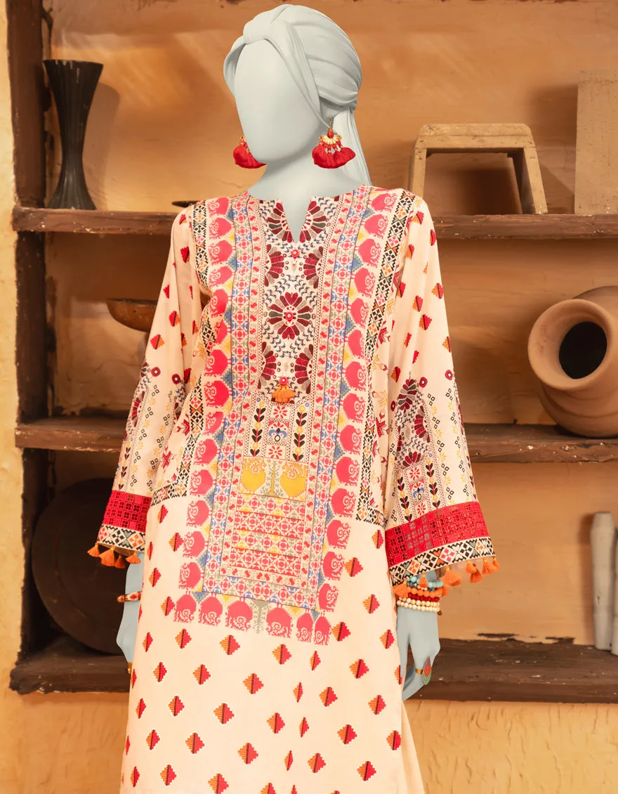 BEIGE CAMBRIC 2PC UNSTITCHED | JLAWN-S-JST-25-2074 sold by Junaid Jamshed product image thumbnail 4