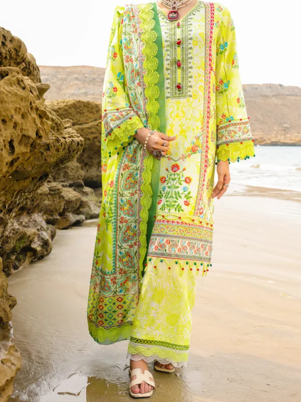 LEMON LAWN 3PC UNSTITCHED | ALP-3PS-2215 FB-2215A sold by Junaid Jamshed