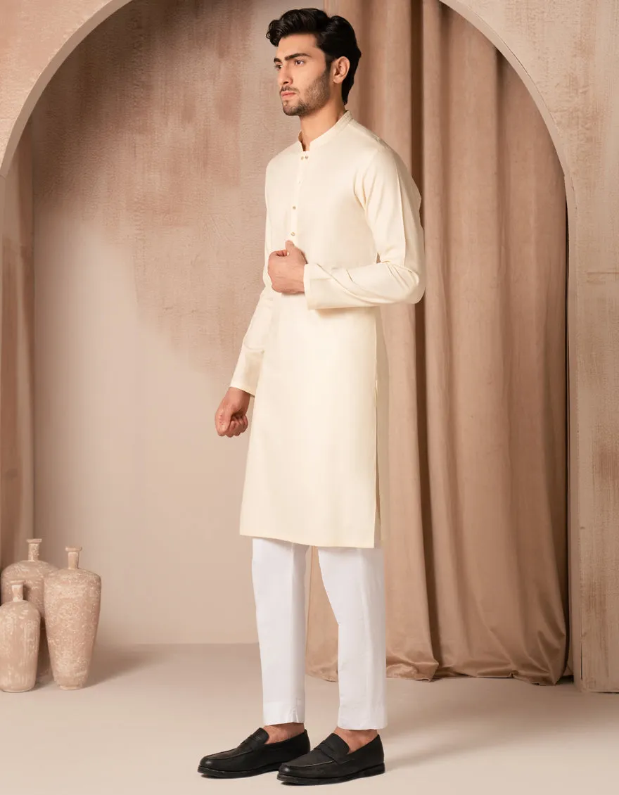 BROWN COTTON KURTA | JJK-S-33416/S25/JJ98 sold by Junaid Jamshed product image thumbnail 4