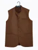 CHESTNUT BROWN SUITING WAISTCOAT | JJVC-A-48245/S25/JJ10130-PN sold by Junaid Jamshed