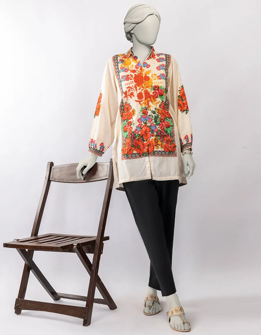BEIGE DOBBY KURTI | JJLK-S-JSS-25-434 FB sold by Junaid Jamshed