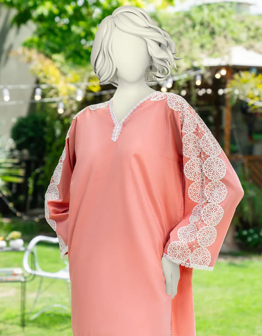 PEACH LAWN KURTI | JJLK-S-JSS-25-436 FB sold by Junaid Jamshed product image thumbnail 2