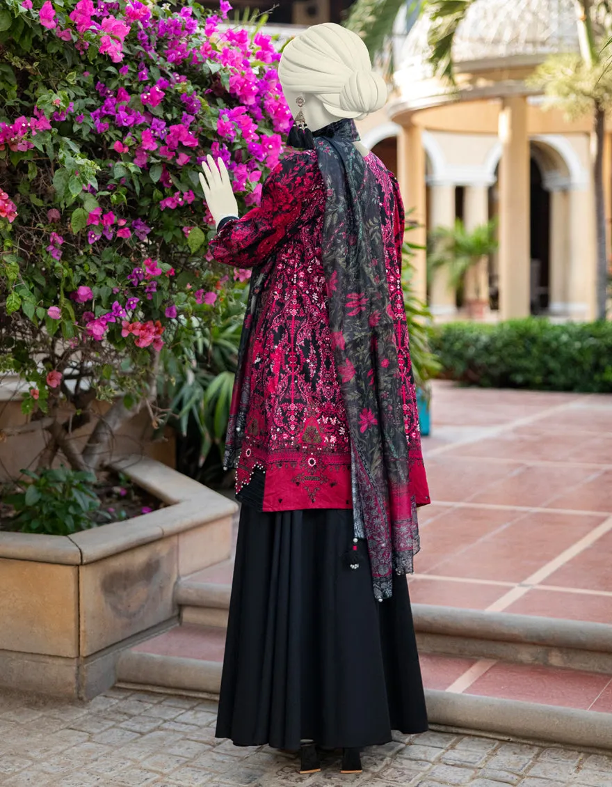 BLACK LAWN 3PC UNSTITCHED | JLAWN-S-25-3364 SHIK sold by Junaid Jamshed product image thumbnail 2