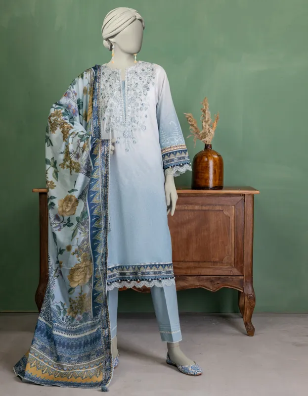 MULTICOLOR LAWN 3PC UNSTITCHED | JLAWN-S-25-3387 ROYALE-1 sold by Junaid Jamshed