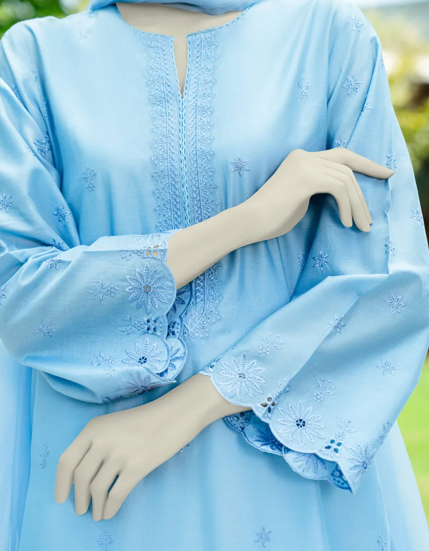 BLUE DYED 2PC UNSTITCHED | JLAWN-S-JDS-25-1123/ sold by Junaid Jamshed product image thumbnail 3