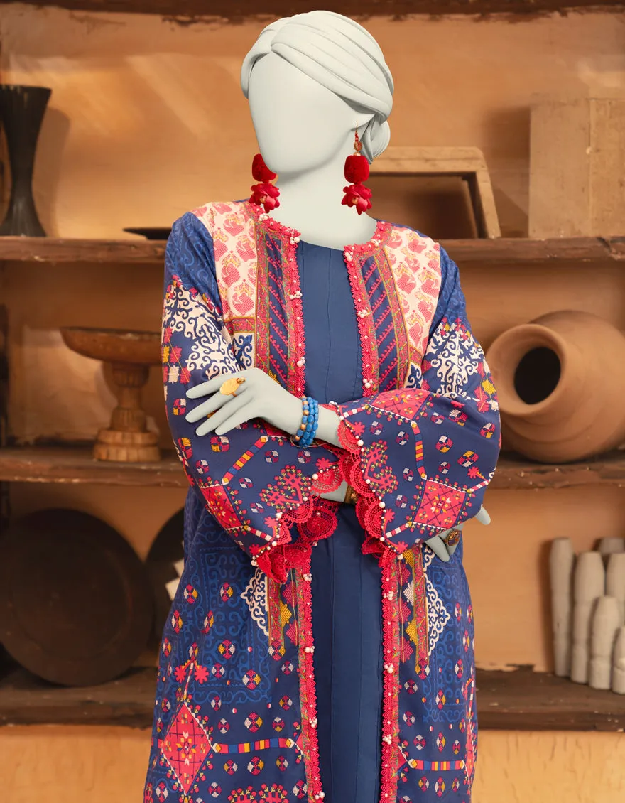 BLUE CAMBRIC 2PC UNSTITCHED | JLAWN-S-JST-25-2072 sold by Junaid Jamshed product image thumbnail 3