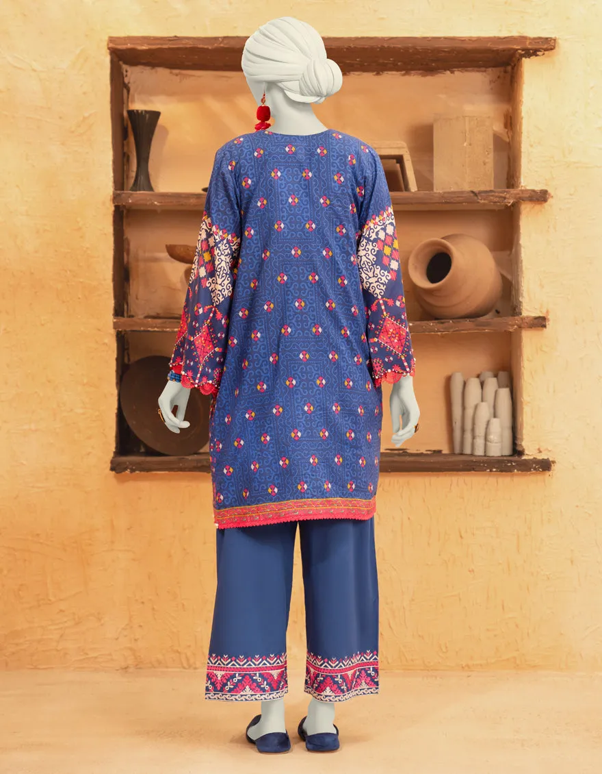 BLUE CAMBRIC 2PC UNSTITCHED | JLAWN-S-JST-25-2072 sold by Junaid Jamshed product image thumbnail 2