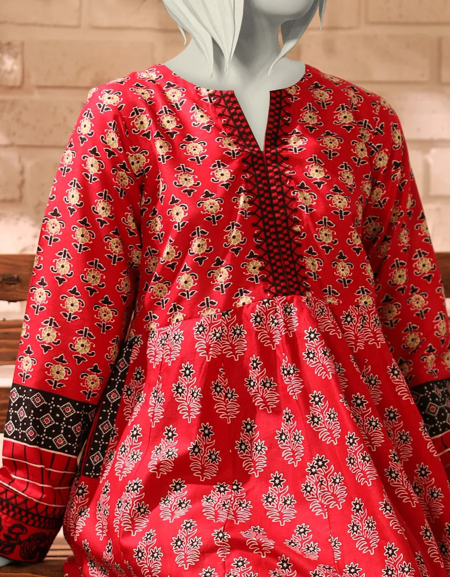 RED LAWN KURTI | JYGK-S-JTS-25-4060 F sold by Junaid Jamshed product image thumbnail 2